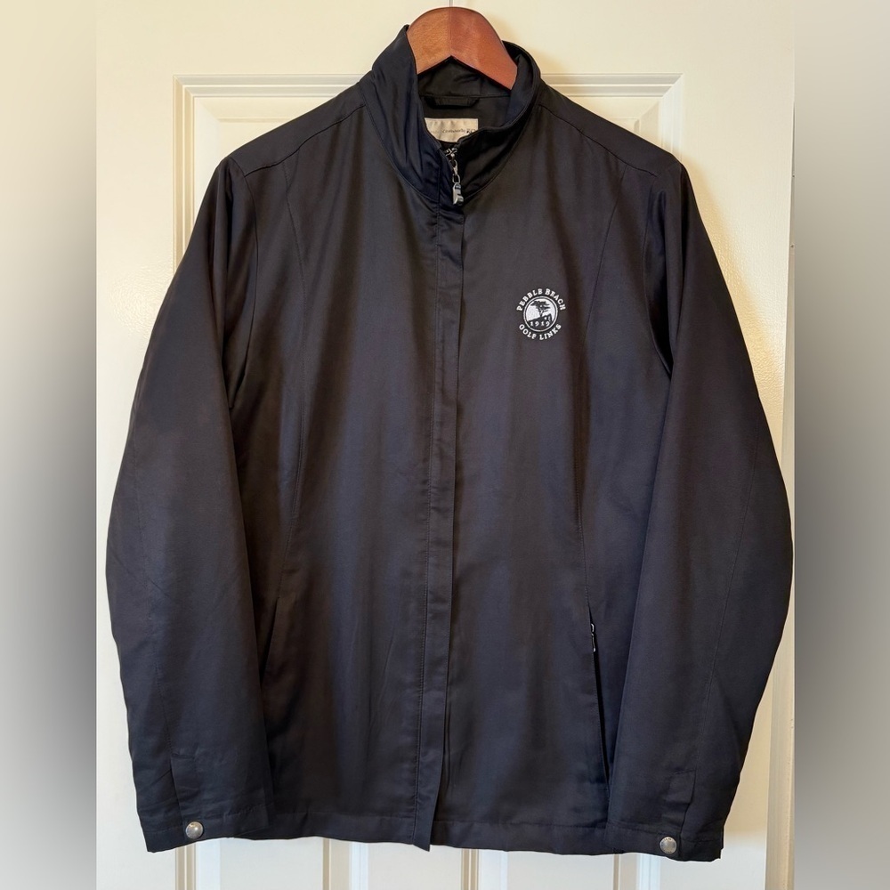 Cutter & Buck Pebble Beach Golf Links Weather Tech Zip Up Jacket Women’s Size XL